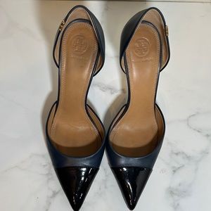 Tory Burch Navy Heels